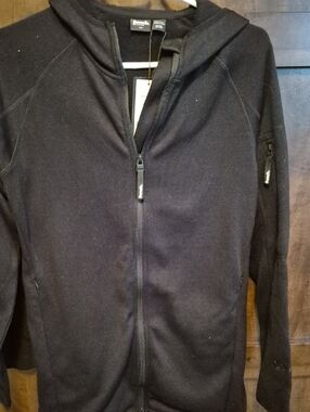 Bench Black Full-Zip Hooded Sweatshirt